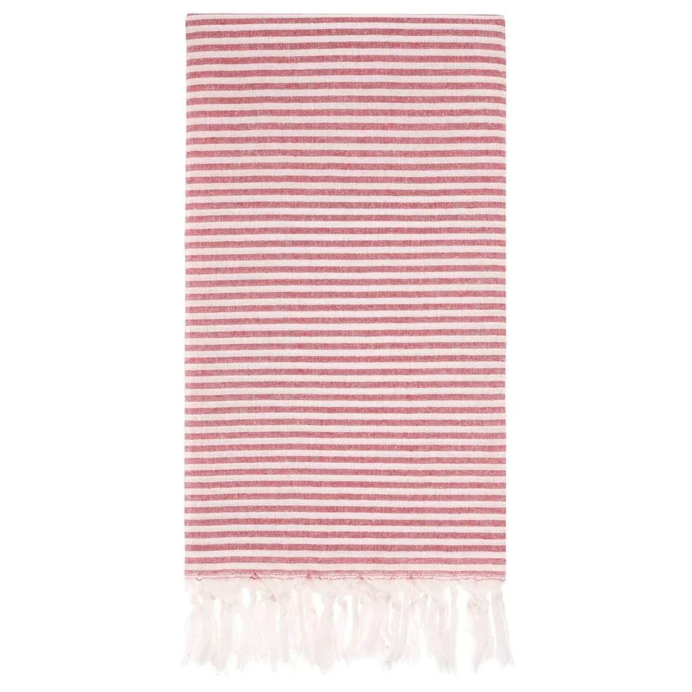 4 Red Towels - 100% Turkish Cotton Beach Bath Towel - Citizens of the Beach